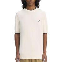 fred perry tops y camisetas texture front knitted t-shi para hombre