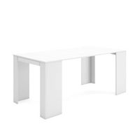 mesa consola extensible mesa comedor plegable 180 para 8 comensales comedor y cocina estilo moderno blanco