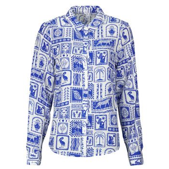 Pieces Camisa PCSAYLOR LS SHIRT WVN para mujer