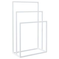toallero de pie de hierro blanco 48x24x79 cm vidaxl