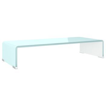 Mueble Tv | Mueble De Salón | Armario Tv/elevador De Monitor Cristal Verde 60x25x11 Cm
