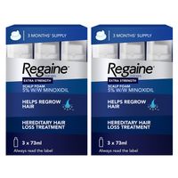 regaine foam for men 6 month supply