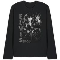 elvis presley camiseta manga larga leathered para mujer