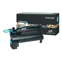 lexmark c792x1cg original cyan high capacity return program toner cartridge
