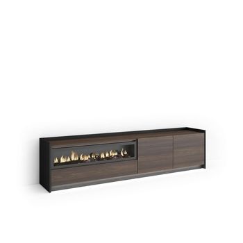 Mueble Tv Monda-02 Con Chimenea Y Luces Led Para Salón