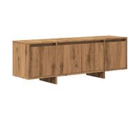 mueble tv - mesa de tv madera de ingenieria roble artisan 120x30x405 cm
