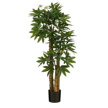 Planta artificial pachira verde  h175xb85xl85cm