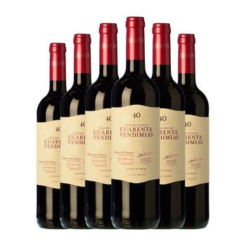 Cuatro Rayas Vino Tinto Cuarenta Vendimias Ribera Crianza 75 Cl 14% Vol. (pack De 6 Unidades)