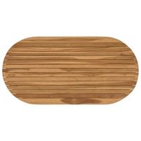 encimera 110 x 55 x 35 cm ovalado madera de teca maciza vidaxl
