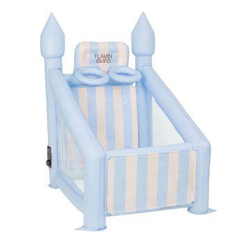 Canasta Hinchable Infantil Pvc Con Hinchador Azul