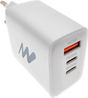 cargador pared netway usb-a2 usb qc 30 35w blanco