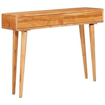 Mesa Consola Marrón 110 X 30 X 80 Cm Madera De Acacia Sólida Vidaxl