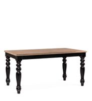 mesa de comedor 6 personas de madera maciza bicolor anch 170 cm