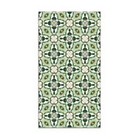 panorama alfombra vinilica baldosin oriental caleidoscopio verde 160x230 cm