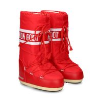 moon boot botas planas mujer - rojo talla 3538