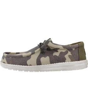 de HEY DUDE ZAPATILLAS HOMBRE MODELO WALLY WASHED COLOR VERDE CAMO