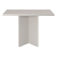 mesa de comedor cuadrada tablero laminado de 3cm taupe 100x100cm
