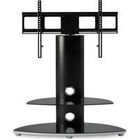 alphason osmium tv stand with bracket - black black
