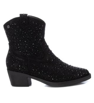 Xti para mujer. 14311601-NEGRO Botines 143116 negro (40), 3 a 5cm, Ante, Cremallera, Casual