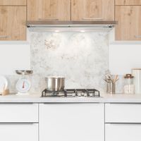 frente de cocina panel trasero aluminio - 90 x 70 cm - beige