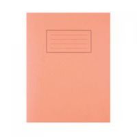 silvine 9x7 exercise book 5mm square orange pk10