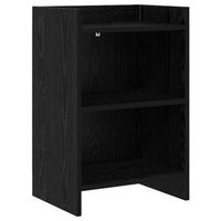 mesa de noche - mueble para dormitorio - madera de ingenieria - roble negro 40x30x60cm