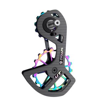 CYCLAMI UT/105/5800/6800 Engranaje trasero de carbono con polea grande Conjunto de ruedas de rodamiento cerámico 13T-18T