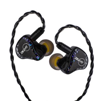 Linsoul ZiiGaat x Jays Audio ESTRELLA 2DD+4BA Auriculares híbridos IEM con cable y potente ajuste de sonido y ajuste de crossover de 3 vías