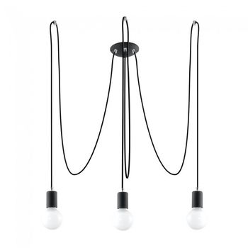 Lámpara colgante edison (3 luces)