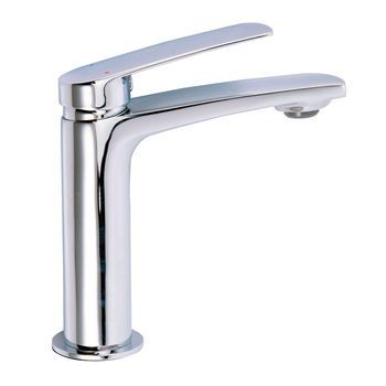 Kibath Grifo De Lavabo Monomando Ugo Acabado Cromo Brillo Fabricado En Latón