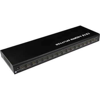Switch PremiumCord 16 puertos HDMI 1.4a modelo khsplit16b con fuente externa