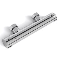 grifo de ducha termostatico lomazoo cromado - distancia entre ejes 12 cm - con boton de seguridad 38c