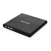 Verbatim Slimline CD/DVD unidad de disco óptico Negro DVD-RW