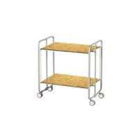 carrito auxiliar plegable bauhaus con ruedas r armazon metalico gris 2 niveles 4 posiciones ajustables03