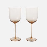 ferm living host red wine glasses - set of 2 - blush