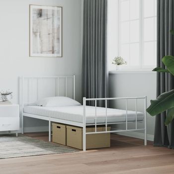 Colchón Individual | Colchón De Cama | Colchón De Espuma De 7 Zonas Dureza 20 Ild Blanco 90x190 Cm