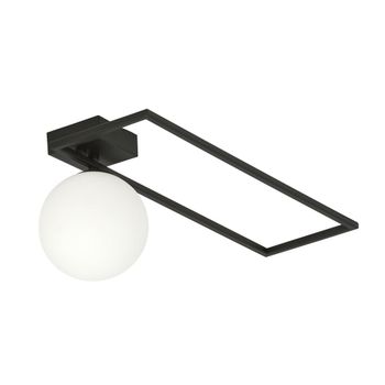 Plafón de techo estilo moderno con estructura de metal y 1 esfera