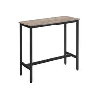 mesa de bar greige y negro
