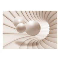 papel pintado 3d - balls in the tunnel 300x210 cm