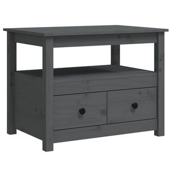 Mesa De Centro 71x49x55 Cm Madera - Gris