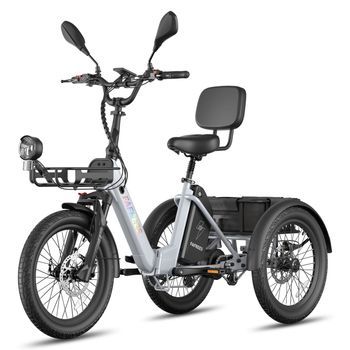 Bicicleta Eléctrica Fafrees F20 Mate Ii - Motor 250w Batería 48v25ah 20 Pulgada Neumáticos Freno De Disco Hidráulico - Gris Plateado