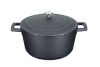 cacerola 4l en fundicion de aluminio negro 245 x 32 x 17