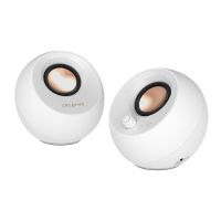 altavoces creative de escritorio usb-c 20w con iluminacion rgb y entrada auxiliar