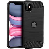 cool funda carbon negra para iphone 11
