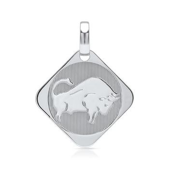 Colgante de plata 925 signo zodiacal tauro