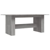 mesa de comedor madera de ingenieria sonoma gris 180x90x76 cm vidaxl
