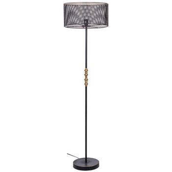 Lámpara de pie de metal negro 39.5x39.5x139/152.5h cm