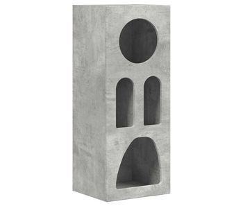 Aparador - mueble de almacenamiento gris concreto 40 x 35 x 100.5 cm madera de ingeniería es4056