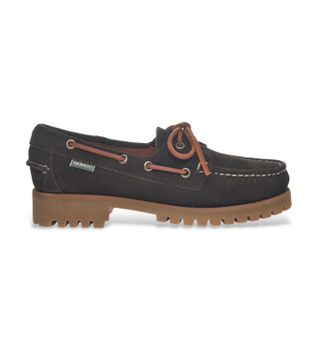 Sebago para mujer. 75125EW Mocasines de Piel Ranger marrón (37), Plano, 1 a 3cm, Cordones, Casual, Clásico
