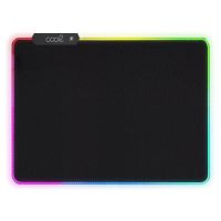 cool alfombrilla gaming rgb negra